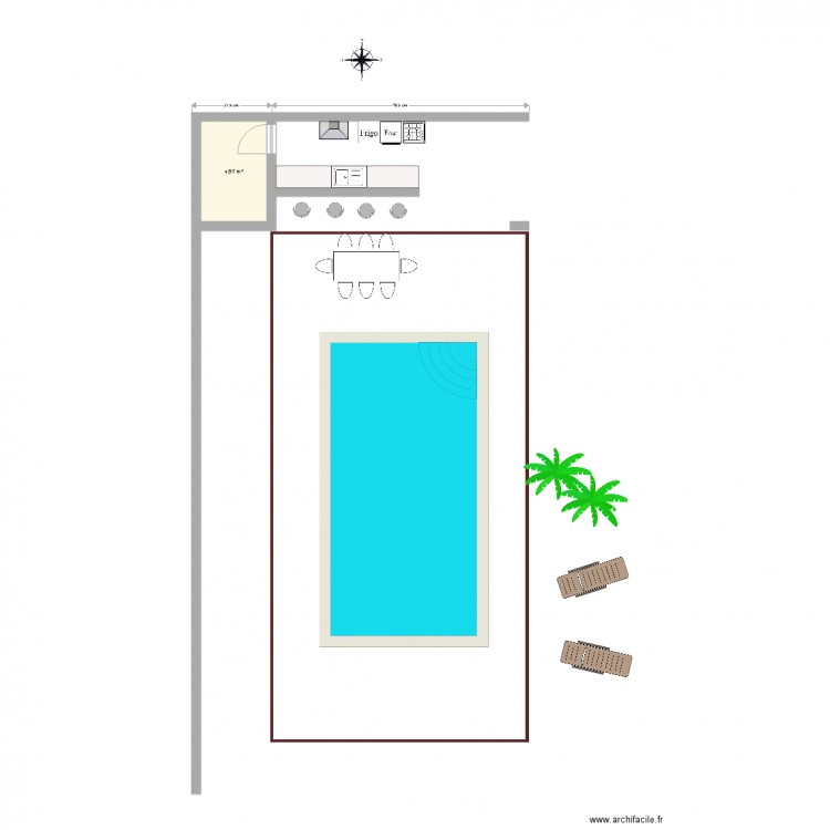 projet piscine. Plan de 0 pièce et 0 m2