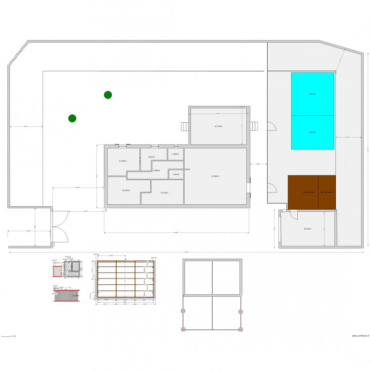 barrierre de la maison. Plan de 0 pièce et 0 m2