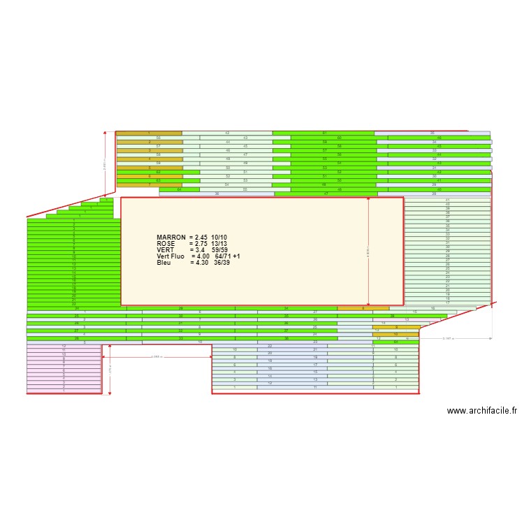 calepinage terrasse rev1. Plan de 0 pièce et 0 m2