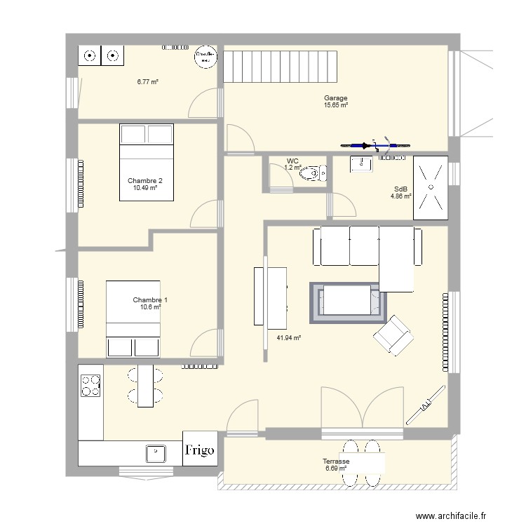 Maison Au Bord De Mer Plan 8 Pièces 98 M2 Dessiné Par