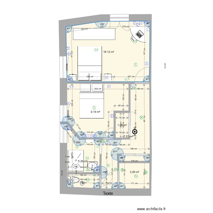 ETAGE ANNE LISE 1. Plan de 0 pièce et 0 m2