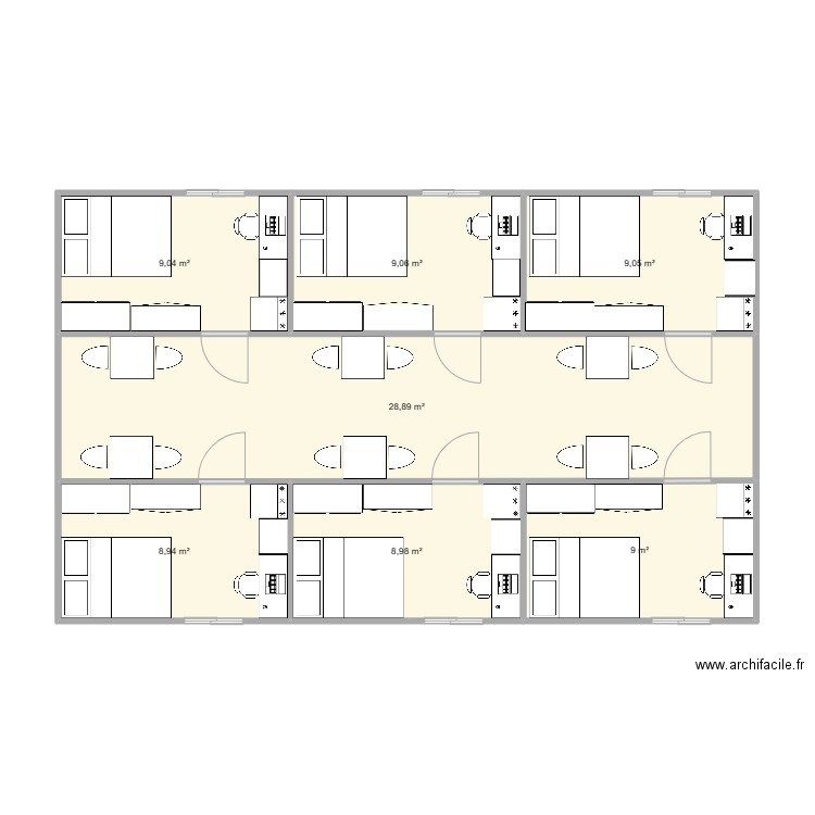 container 40 pied double. Plan de 0 pièce et 0 m2