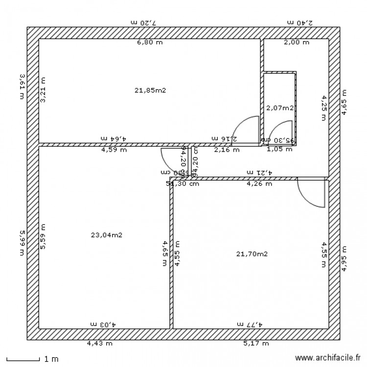 maison-escale-inn-etage. Plan de 0 pièce et 0 m2