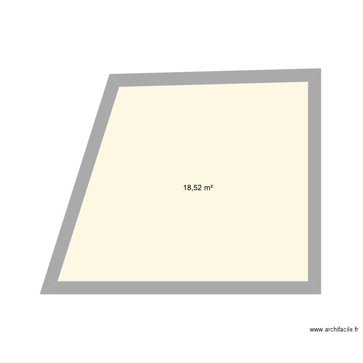 Vauban. Plan de 1 pièce et 19 m2