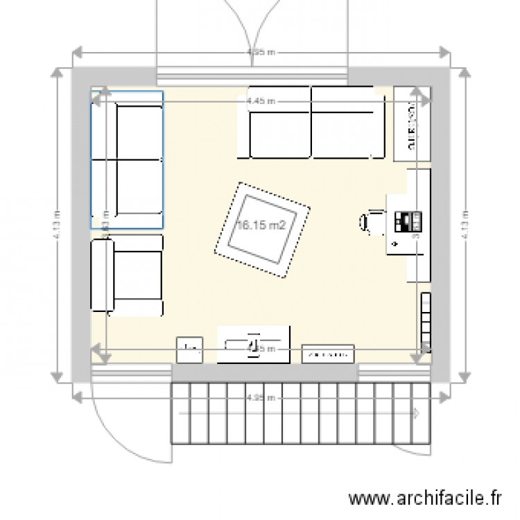 Plan salon 2. Plan de 0 pièce et 0 m2