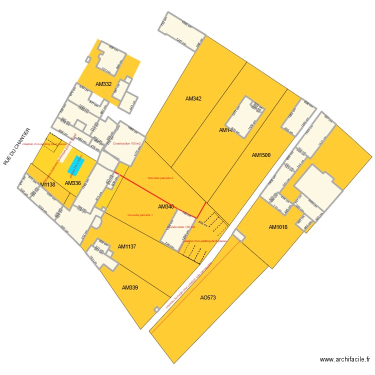 CADASTREOLERON POUR CU. Plan de 39 pièces et 1894 m2