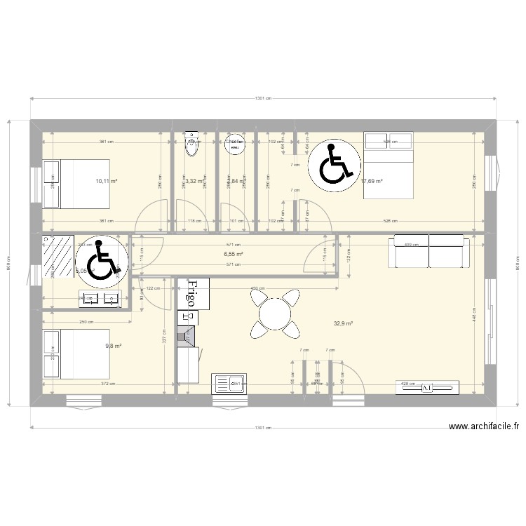 maison 75m2 mimizan. Plan de 0 pièce et 0 m2