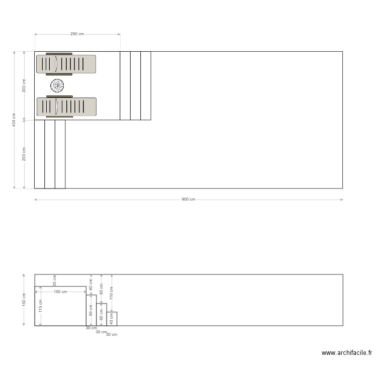 Semi plage 3. Plan de 0 pièce et 0 m2