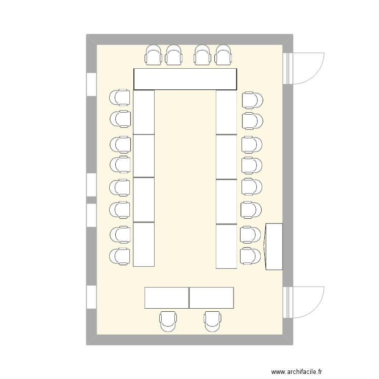 PLAN SALLE DE SEMINAIRE. Plan de 0 pièce et 0 m2