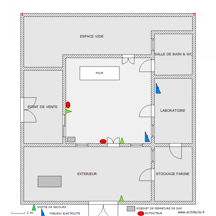 BOULANGERIE. Plan de 0 pièce et 0 m2