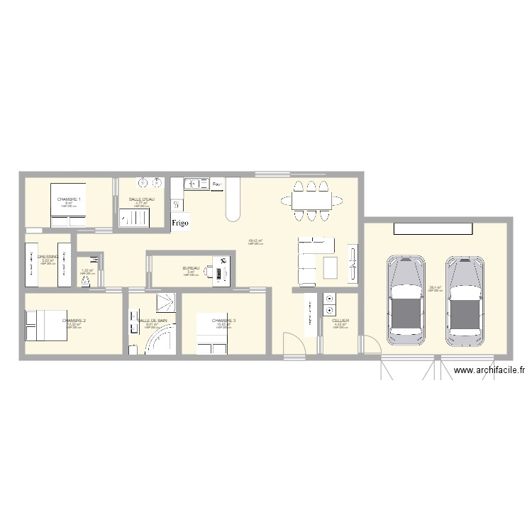 MAISON 3. Plan de 0 pièce et 0 m2