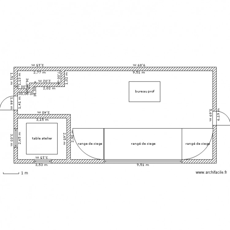 salle art plastique. Plan de 0 pièce et 0 m2