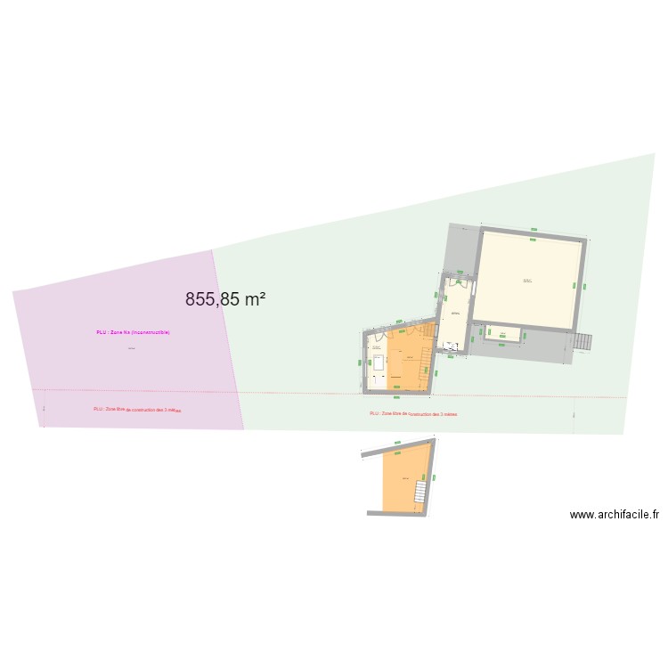 cadastre projet 1. Plan de 0 pièce et 0 m2