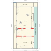 C.C Commissariat - 2 sous espaces / 1 couloir