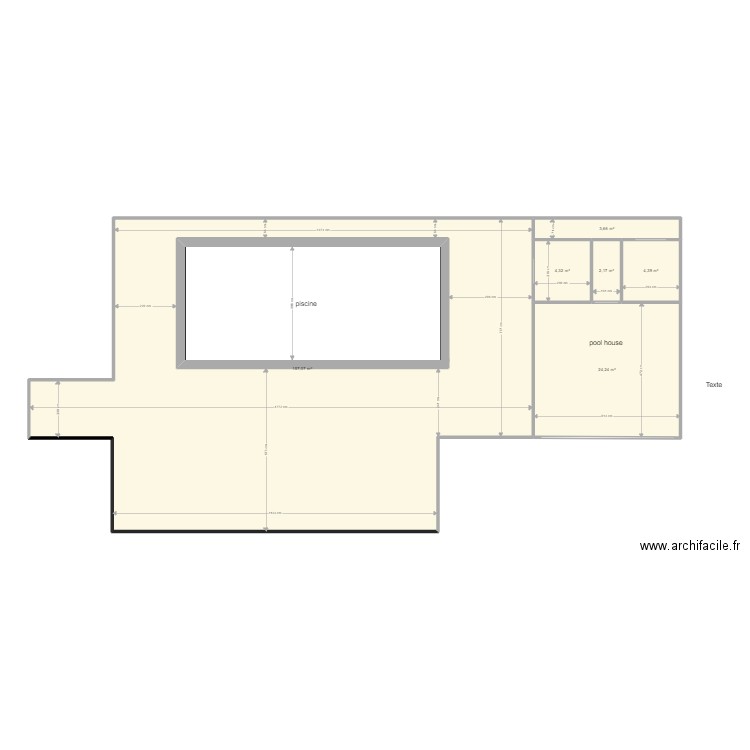 piscine a3. Plan de 0 pièce et 0 m2