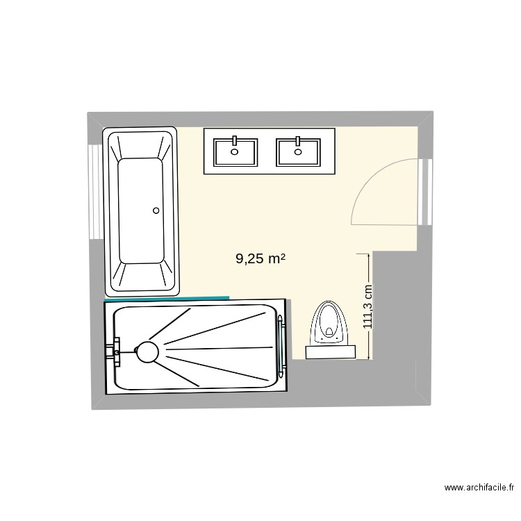 Ouest modif.. Plan de 0 pièce et 0 m2