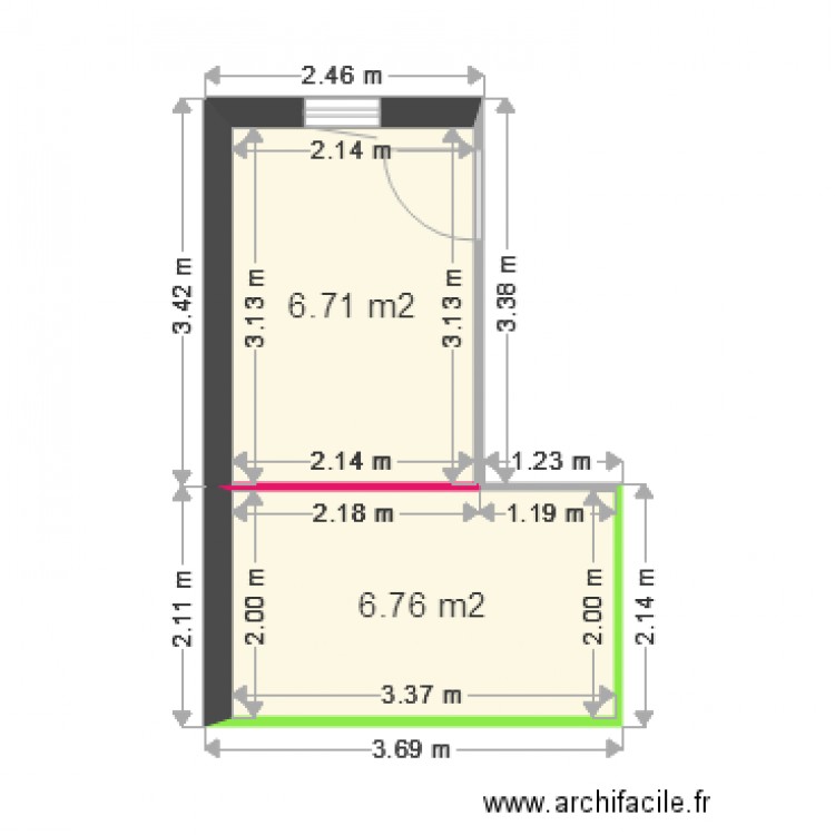 Cellier 1. Plan de 0 pièce et 0 m2