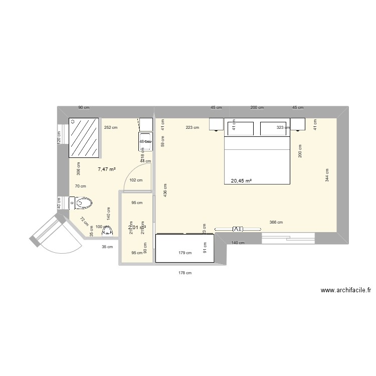 Suite parentale COTTRON. Plan de 0 pièce et 0 m2