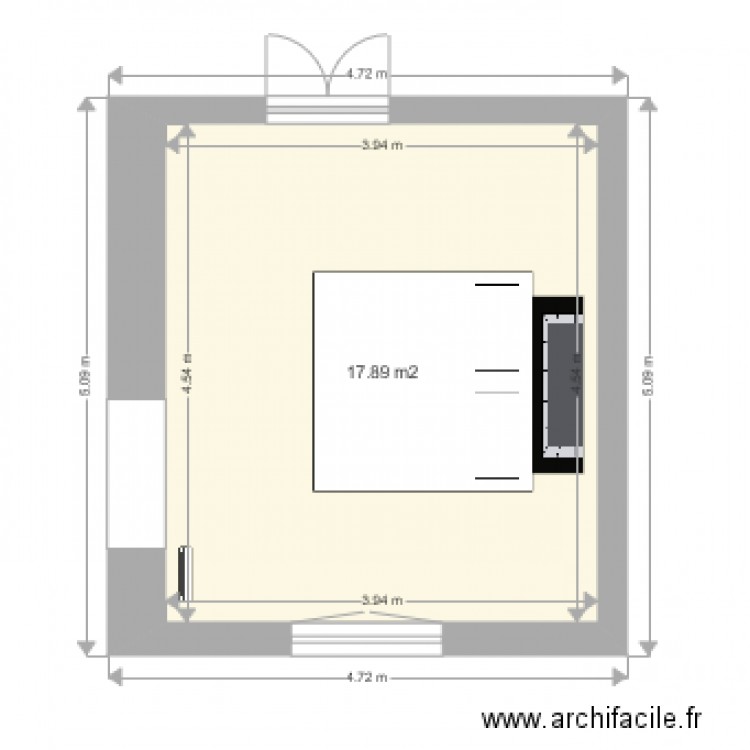 Chambre. Plan de 0 pièce et 0 m2