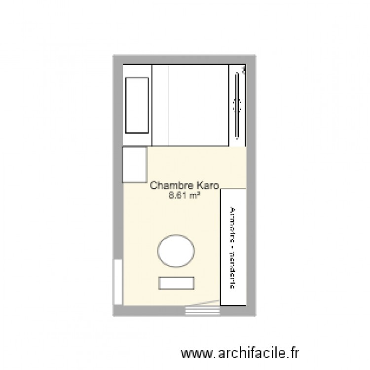 Chambre Karo. Plan de 0 pièce et 0 m2