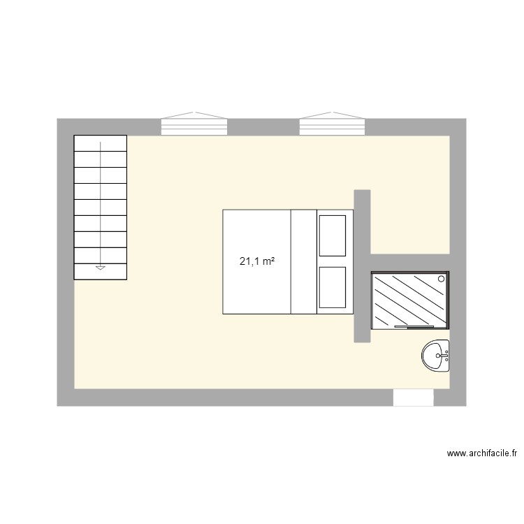 extension. Plan de 0 pièce et 0 m2