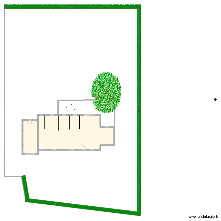 Valergues002. Plan de 2 pièces et 150 m2