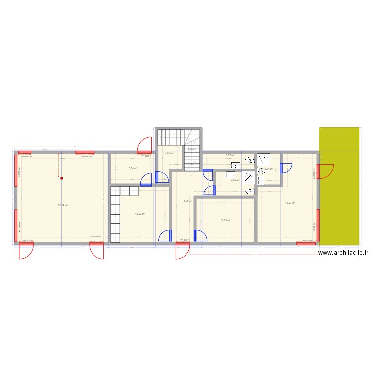 Грызлово дл 22. Plan de 25 pièces et 269 m2