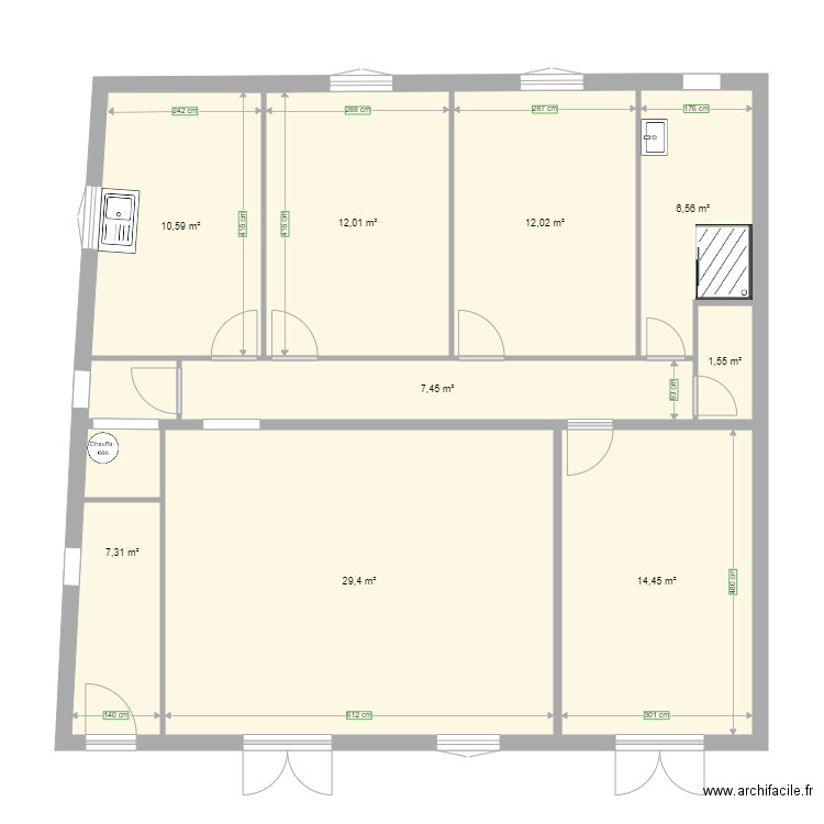 projet T5 etage six fours. Plan de 0 pièce et 0 m2