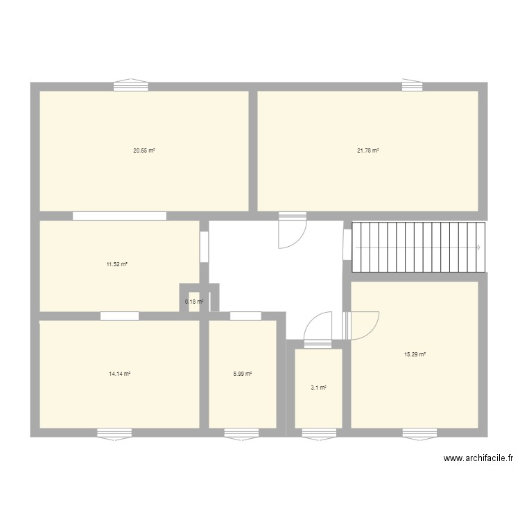 bruyere av  travaux etage. Plan de 0 pièce et 0 m2