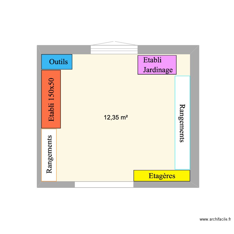 Cave Manon. Plan de 1 pièce et 12 m2