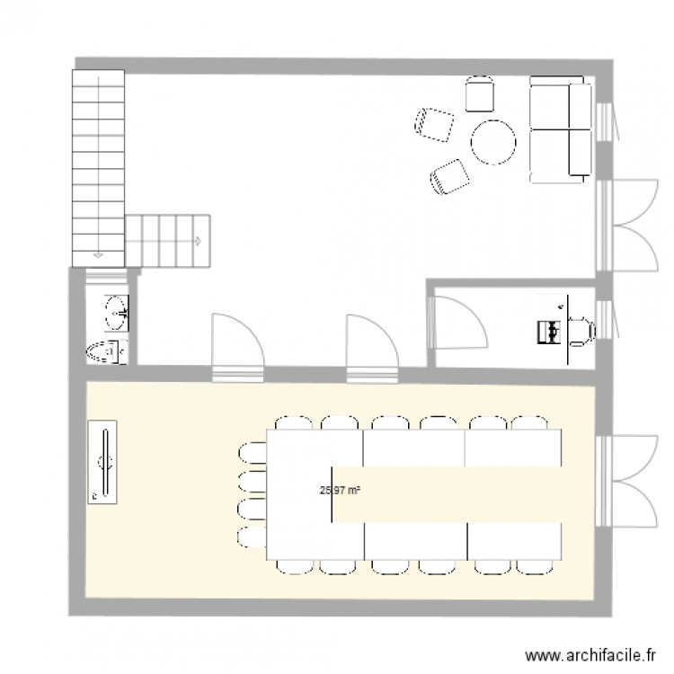 REZ DE CHAUSSEE AGENCE PACA . Plan de 0 pièce et 0 m2