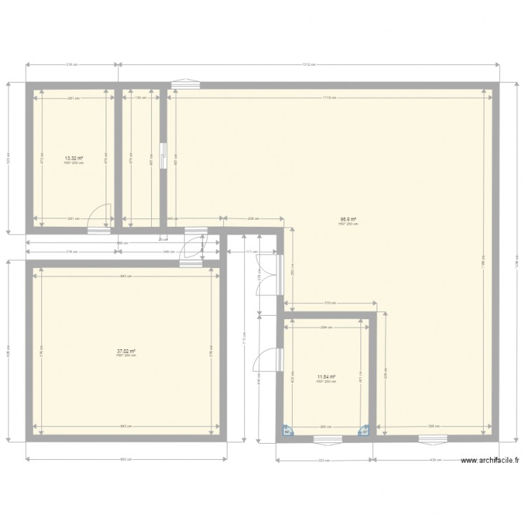 modifie. Plan de 0 pièce et 0 m2