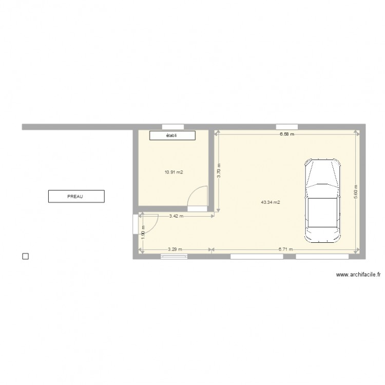 garage 2015. Plan de 0 pièce et 0 m2