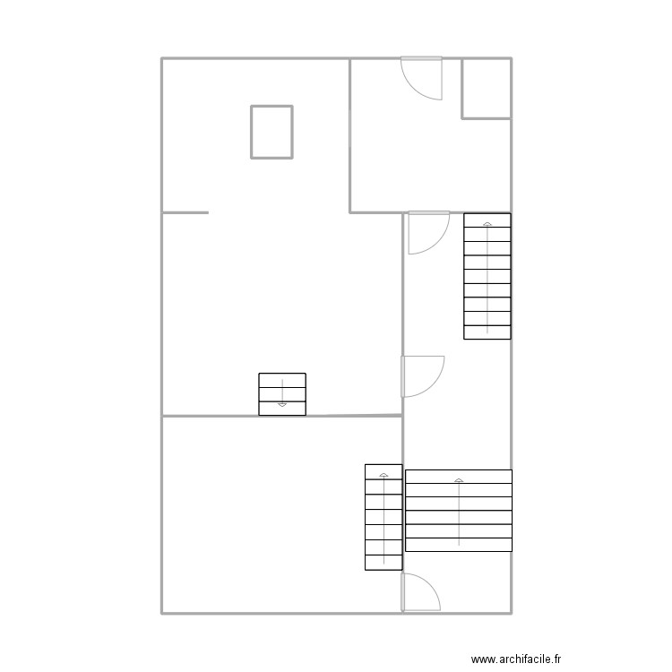 mairie 1. Plan de 6 pièces et 57 m2