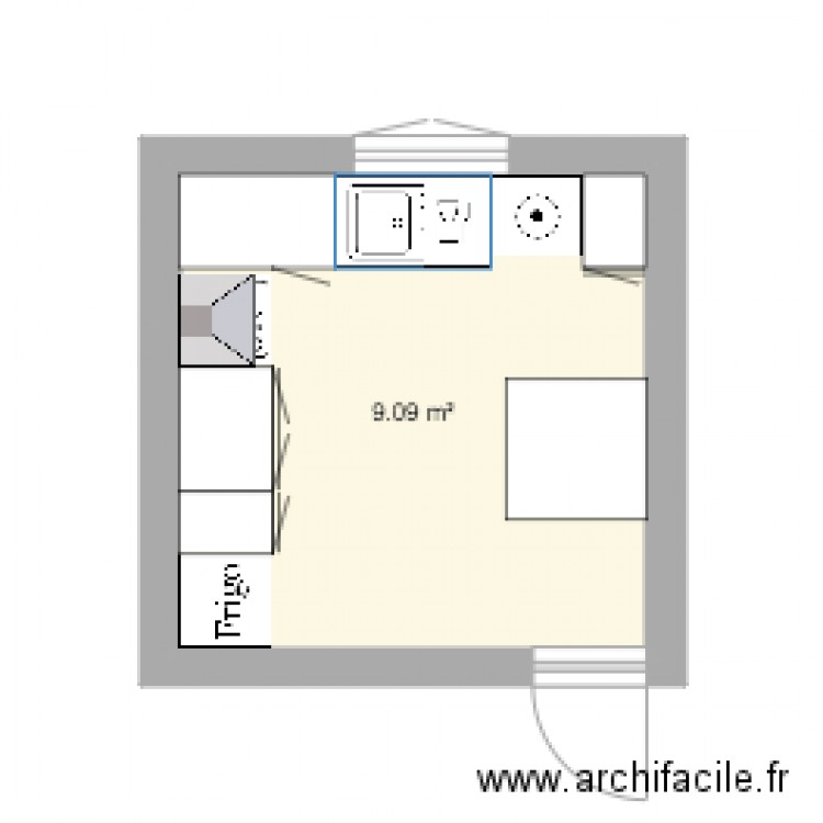 cuisine plan fenêtre définitif. Plan de 0 pièce et 0 m2