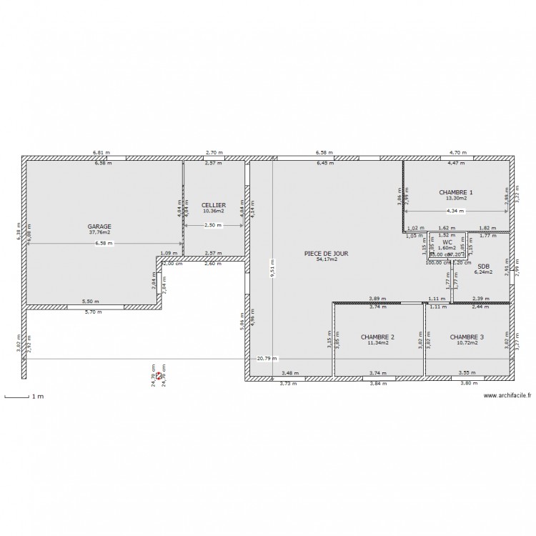 maison dominique RDC. Plan de 0 pièce et 0 m2