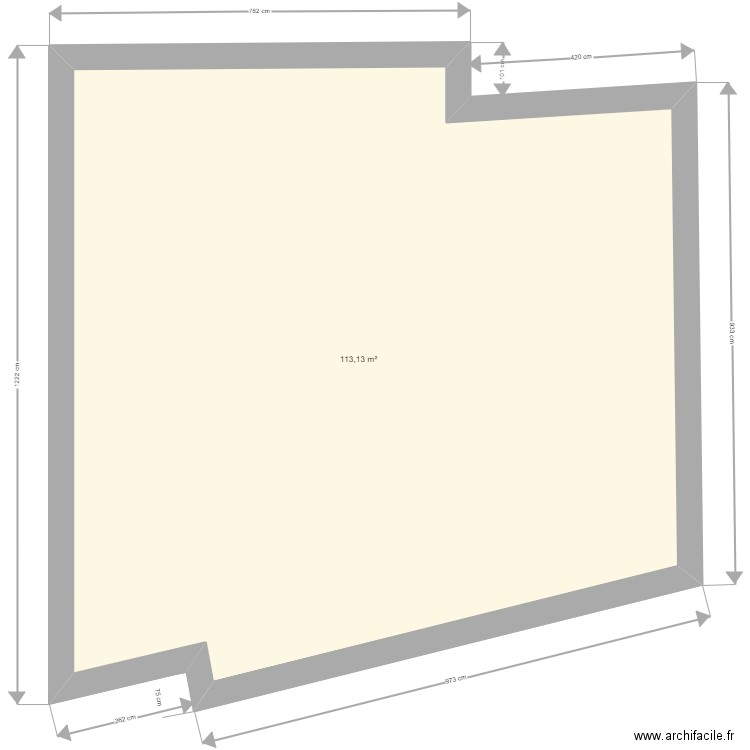 saze. Plan de 0 pièce et 0 m2