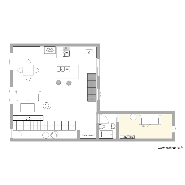 plan salon maison brunoy. Plan de 0 pièce et 0 m2