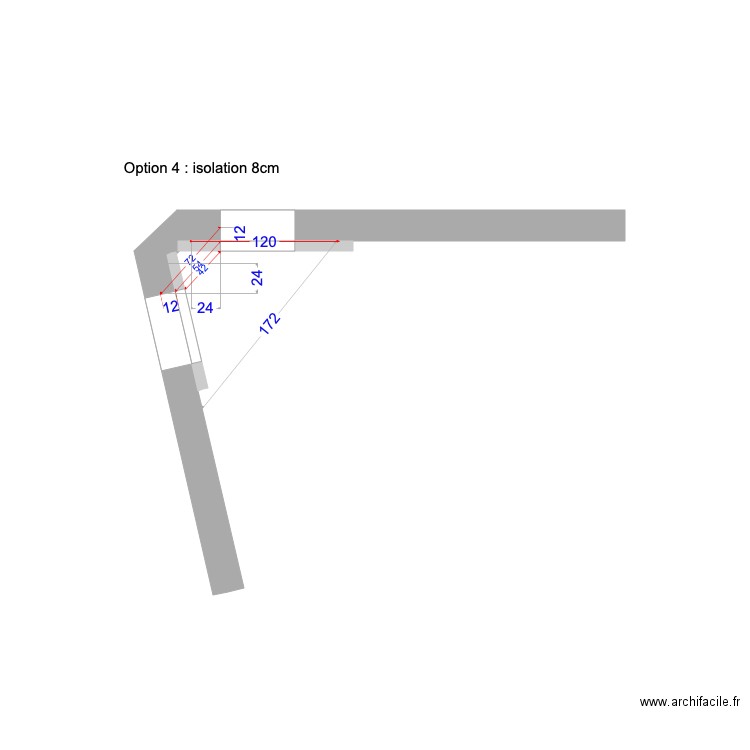 Isolation option 4. Plan de 0 pièce et 0 m2