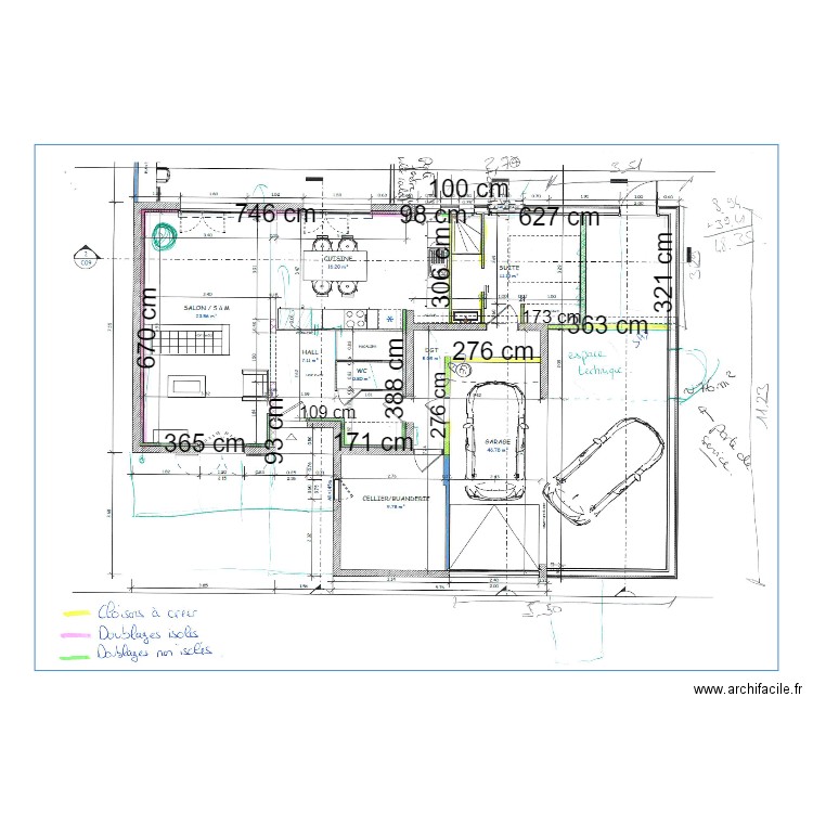 toche. Plan de 0 pièce et 0 m2