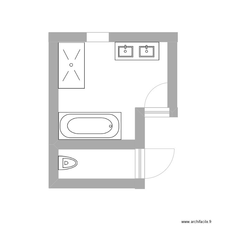 SALLE BAIN 1. Plan de 0 pièce et 0 m2