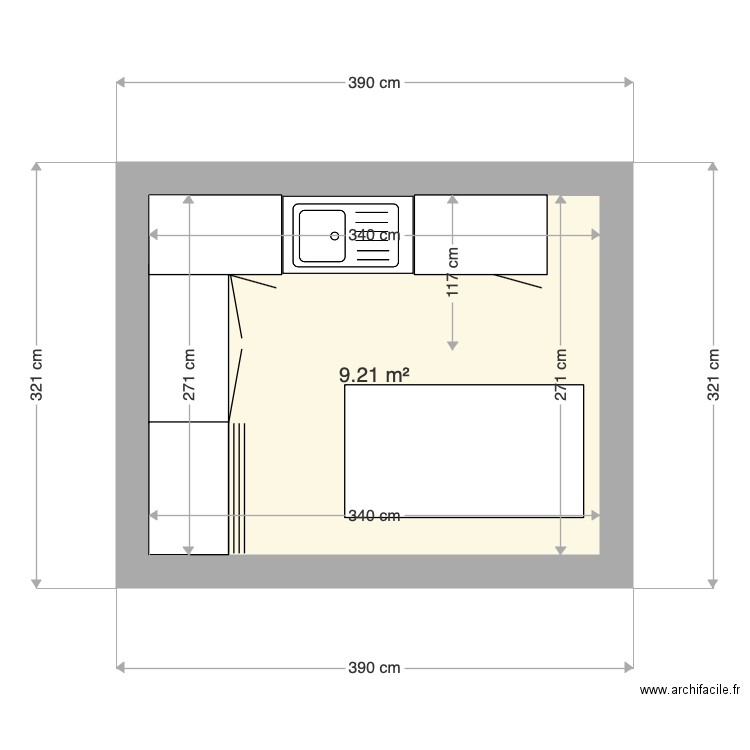 cuisine. Plan de 0 pièce et 0 m2