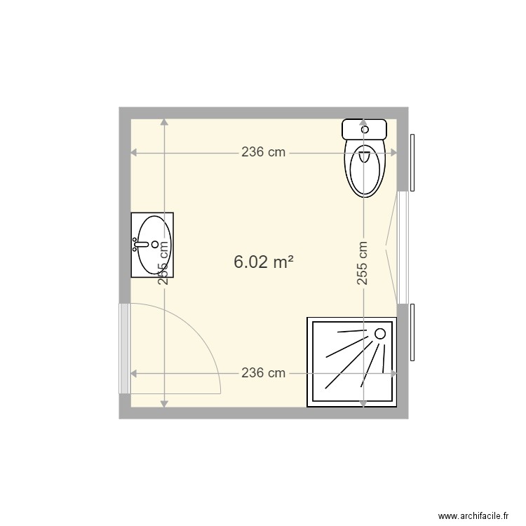 SdB combles. Plan de 0 pièce et 0 m2