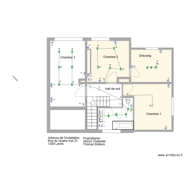 Alli etage. Plan de 0 pièce et 0 m2