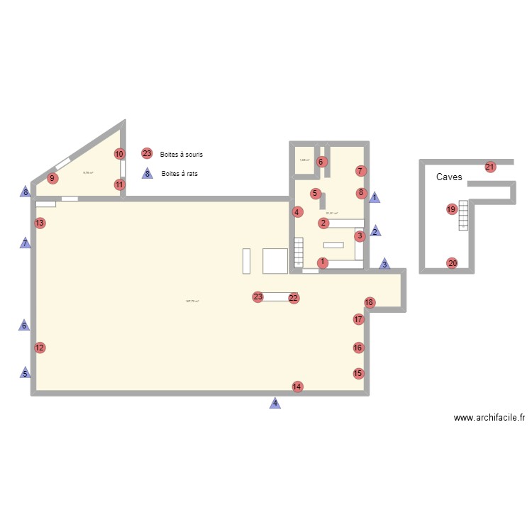 BRASSERIE DES FAGNES. Plan de 4 pièces et 201 m2