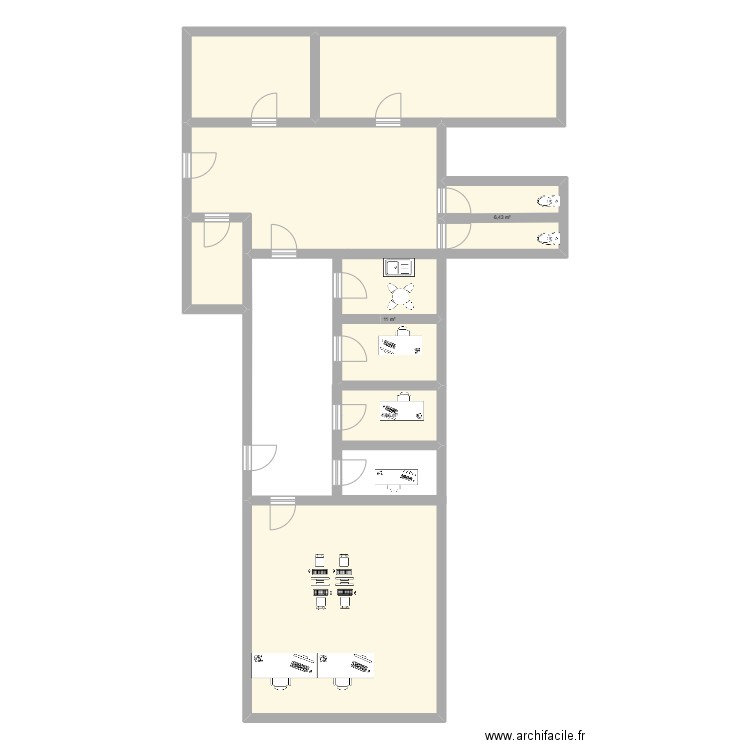 FS RAMBER. Plan de 8 pièces et 123 m2