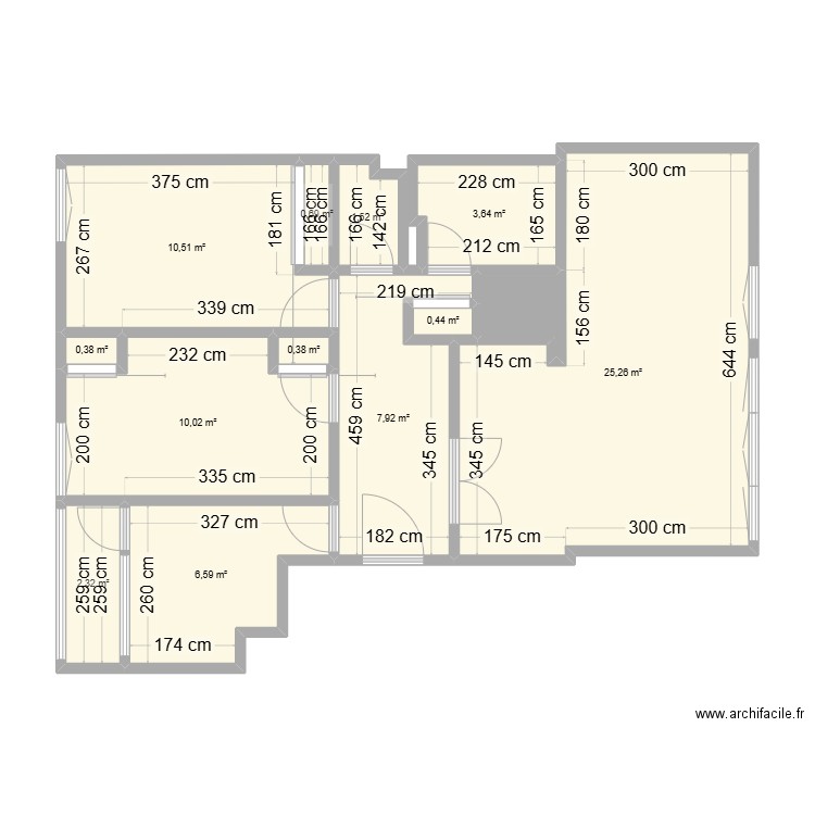 MERCURE. Plan de 13 pièces et 71 m2