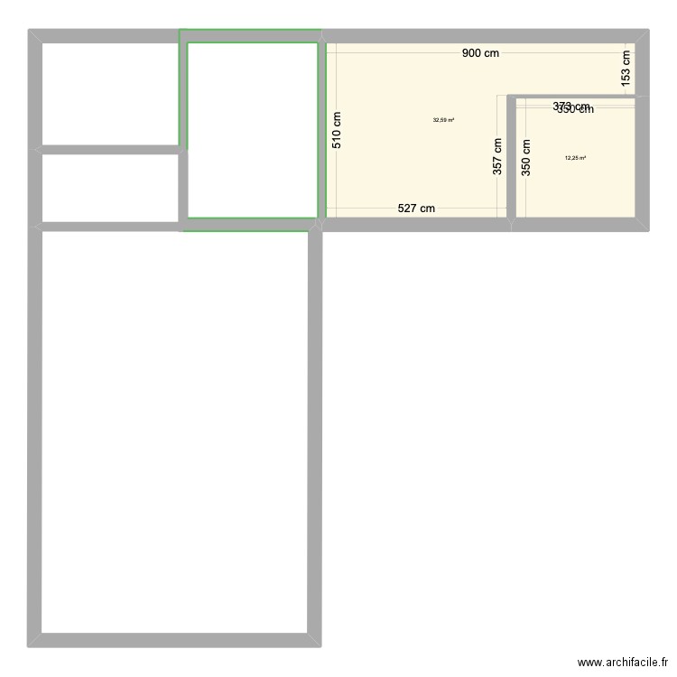 barbara2. Plan de 2 pièces et 45 m2