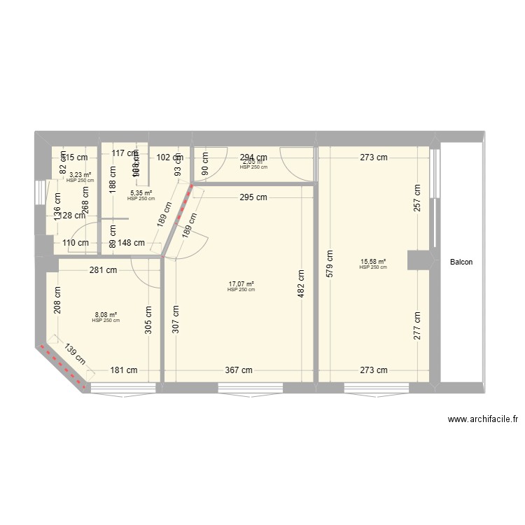 Chambres Corrigées 2025 01 11. Plan de 10 pièces et 109 m2