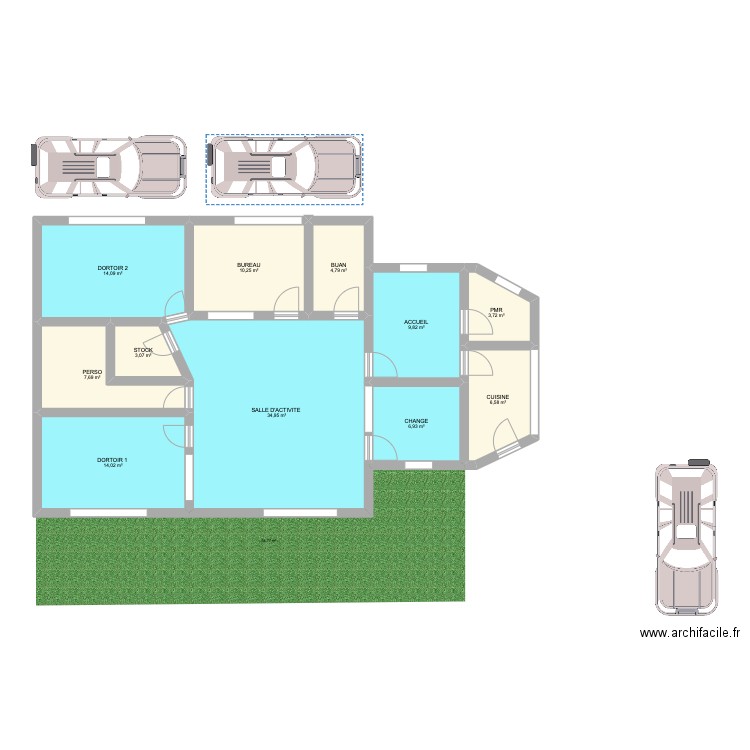 local ELODIE SAINT GALMIER. Plan de 11 pièces et 116 m2